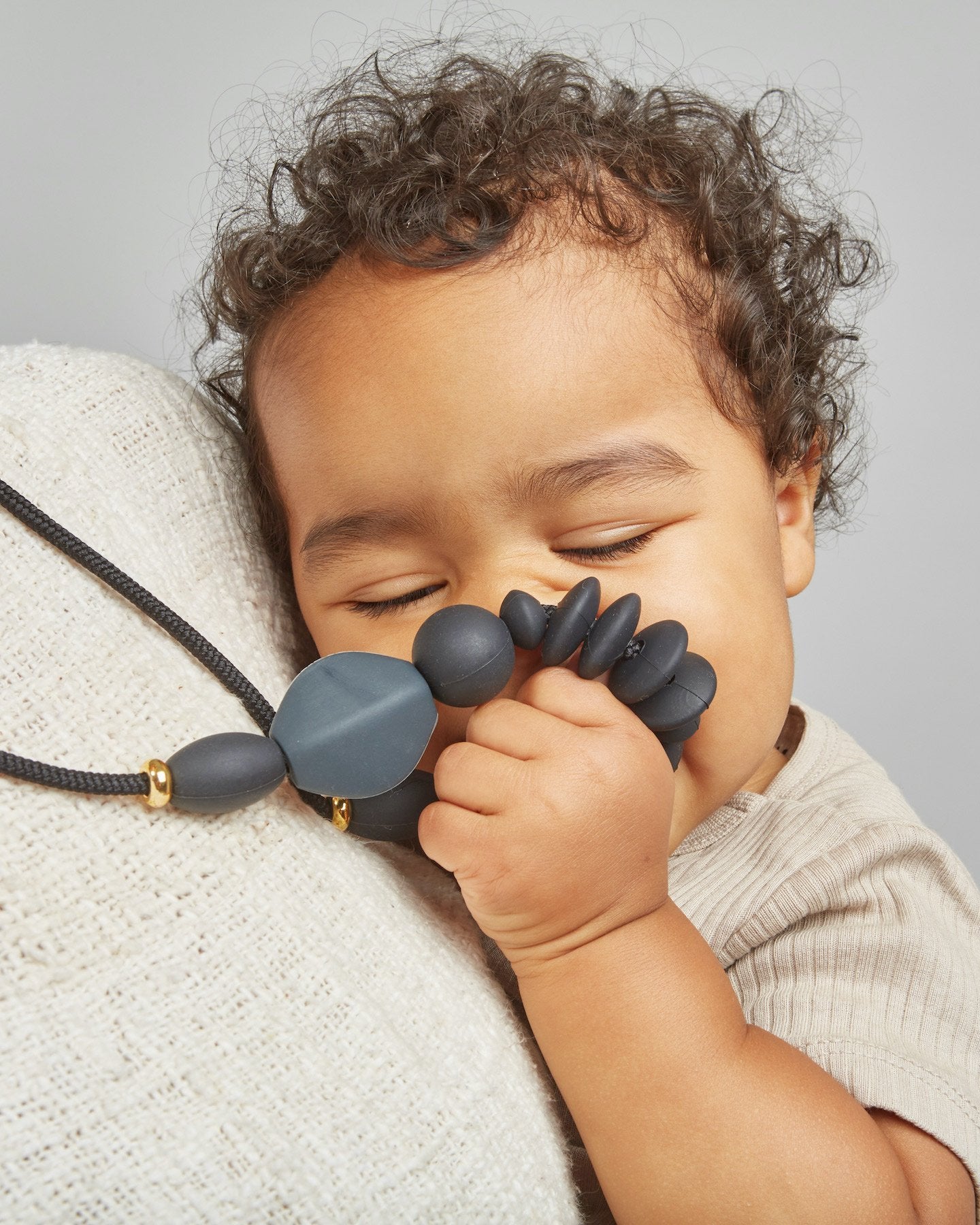 Charcoal Signature Teething Necklace image 1