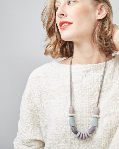 Pewter Signature Teething Necklace image 1