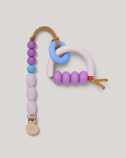 Plum Arch Ring Teether + Clip Set image 1