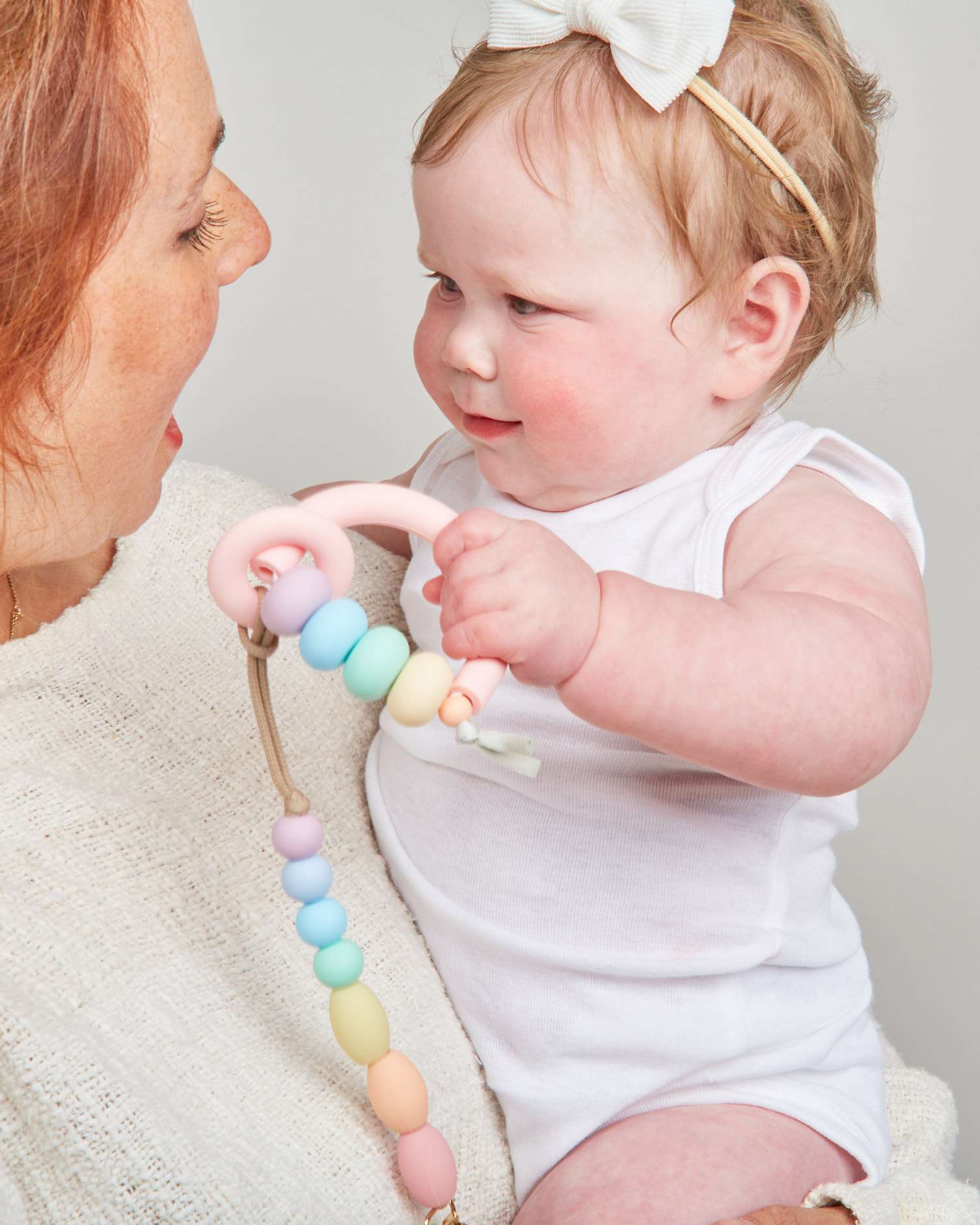 Rainbow Sherbet Arch Ring Teether image 2