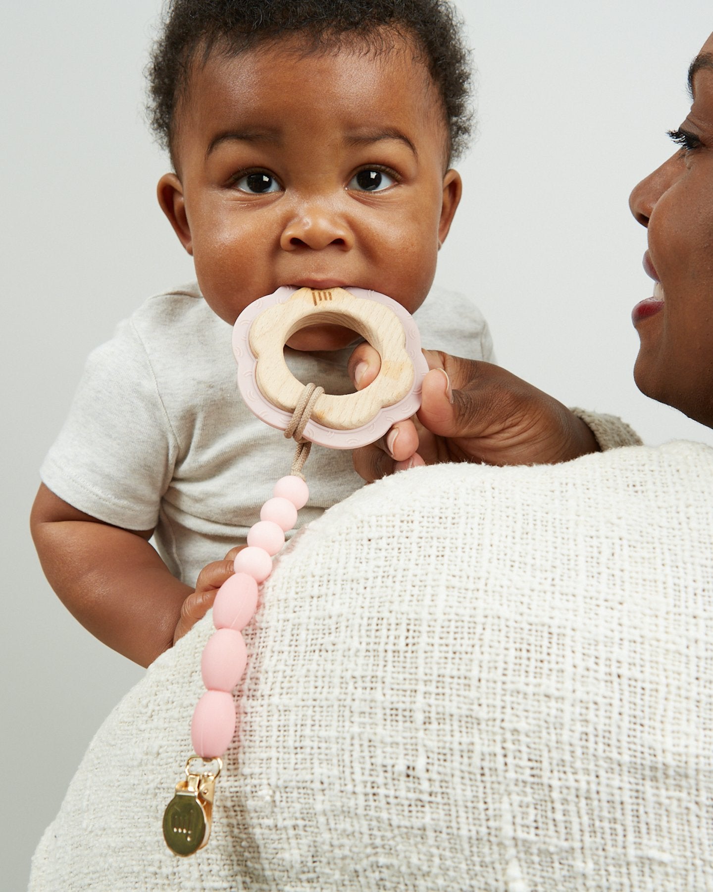 Rose Teether + Clip Set image 1