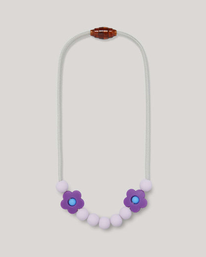 Plum Daisy Sensory Necklace image 0