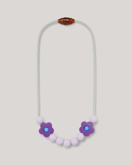 Plum Daisy Sensory Necklace image 0