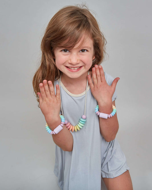 Rainbow Sherbet Sensory Bracelet image 1