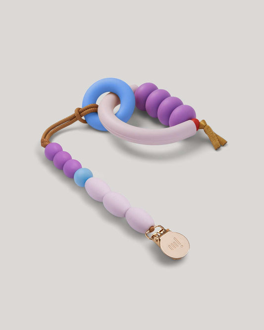 Plum Arch Ring Teether + Clip Set image 0