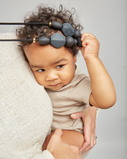 Charcoal Signature Teething Necklace image 2