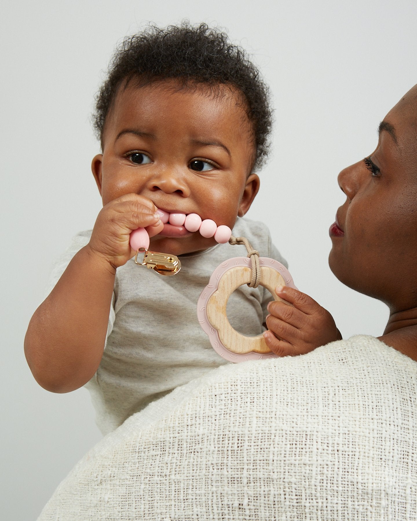 Rose Teether + Clip Set image 2