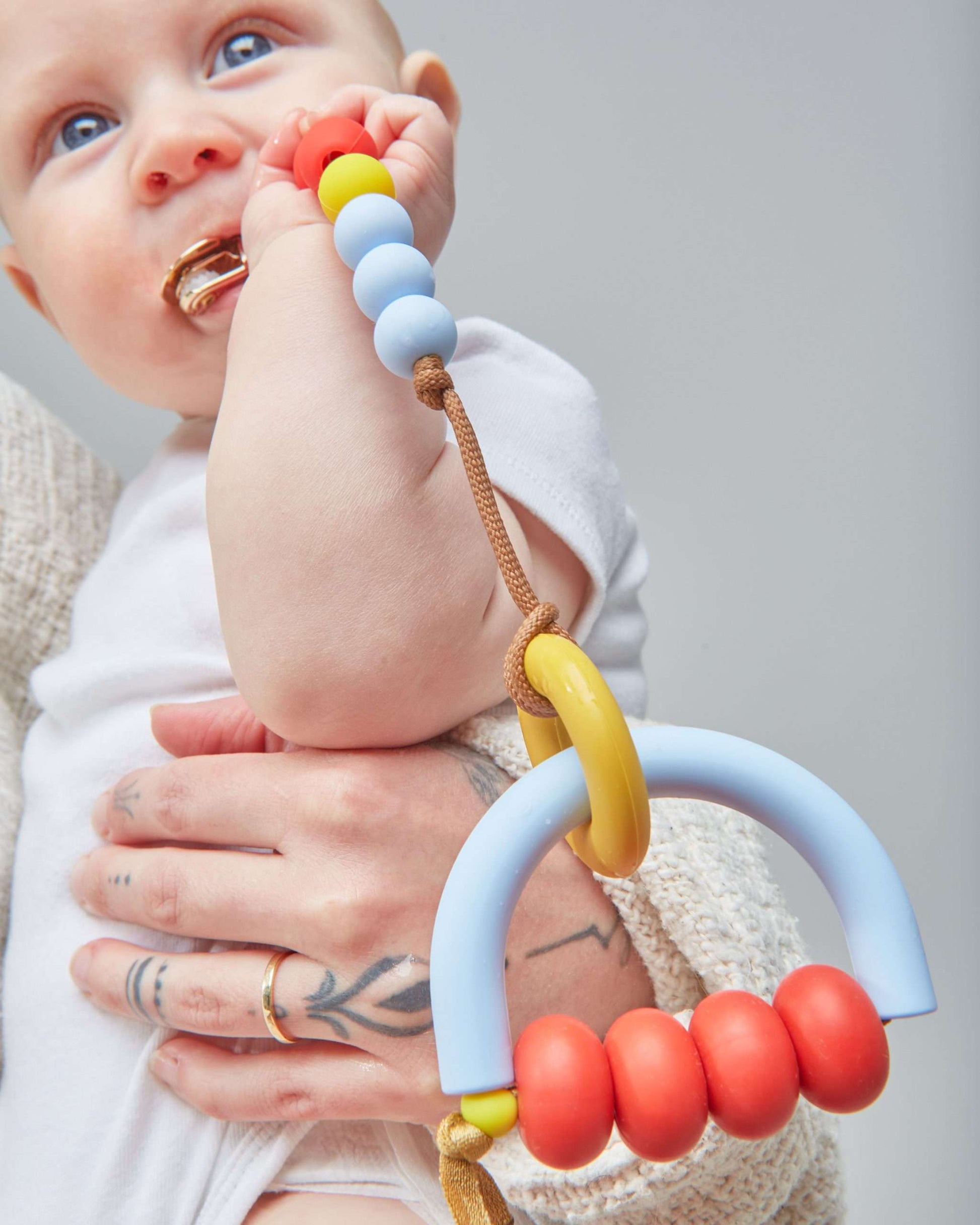 Primary Arch Ring Teether + Clip Set image 5