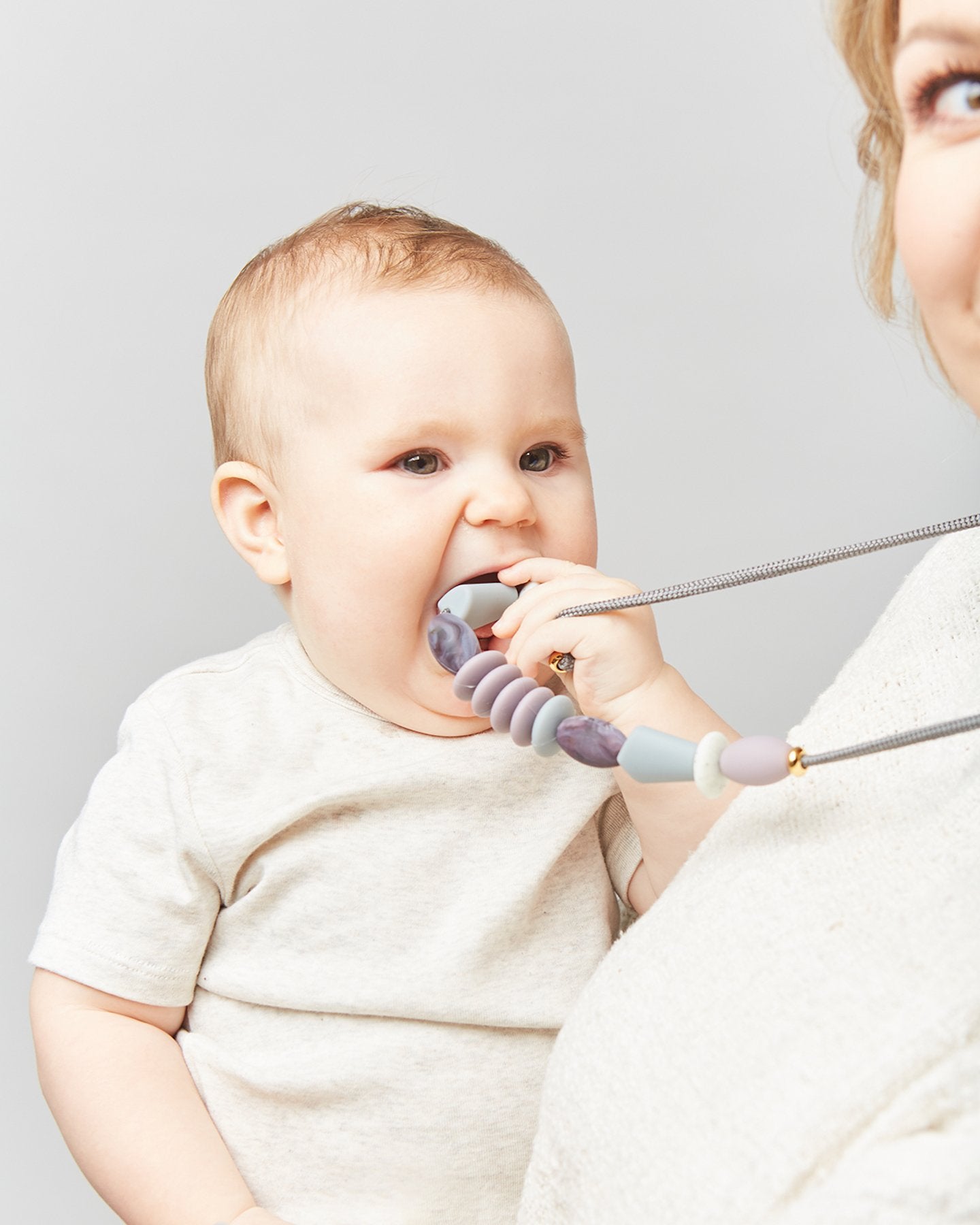 Pewter Signature Teething Necklace image 2