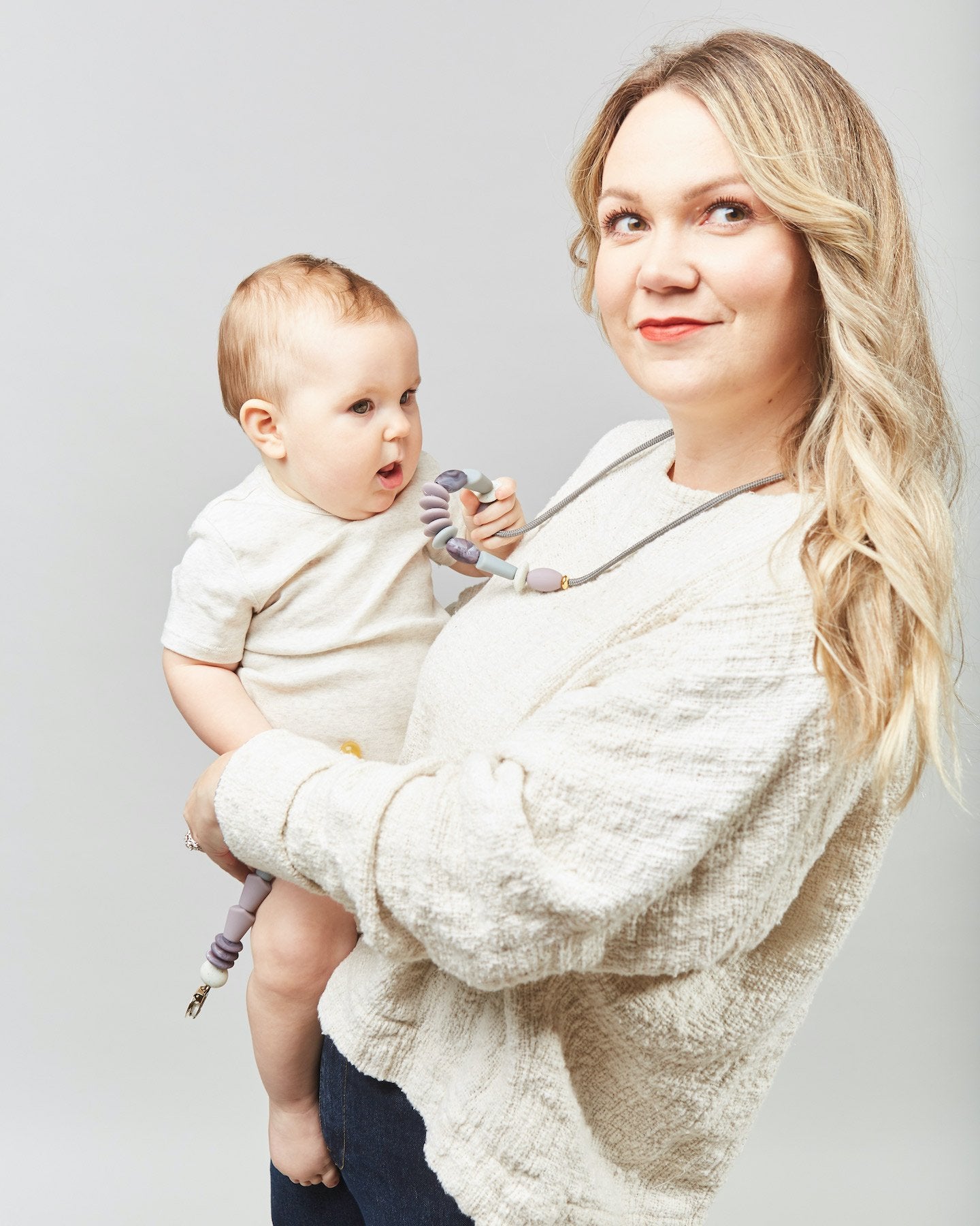 Pewter Signature Teething Necklace image 4