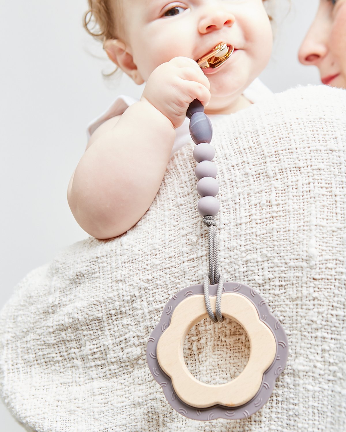 Pewter Teether + Clip Set image 2