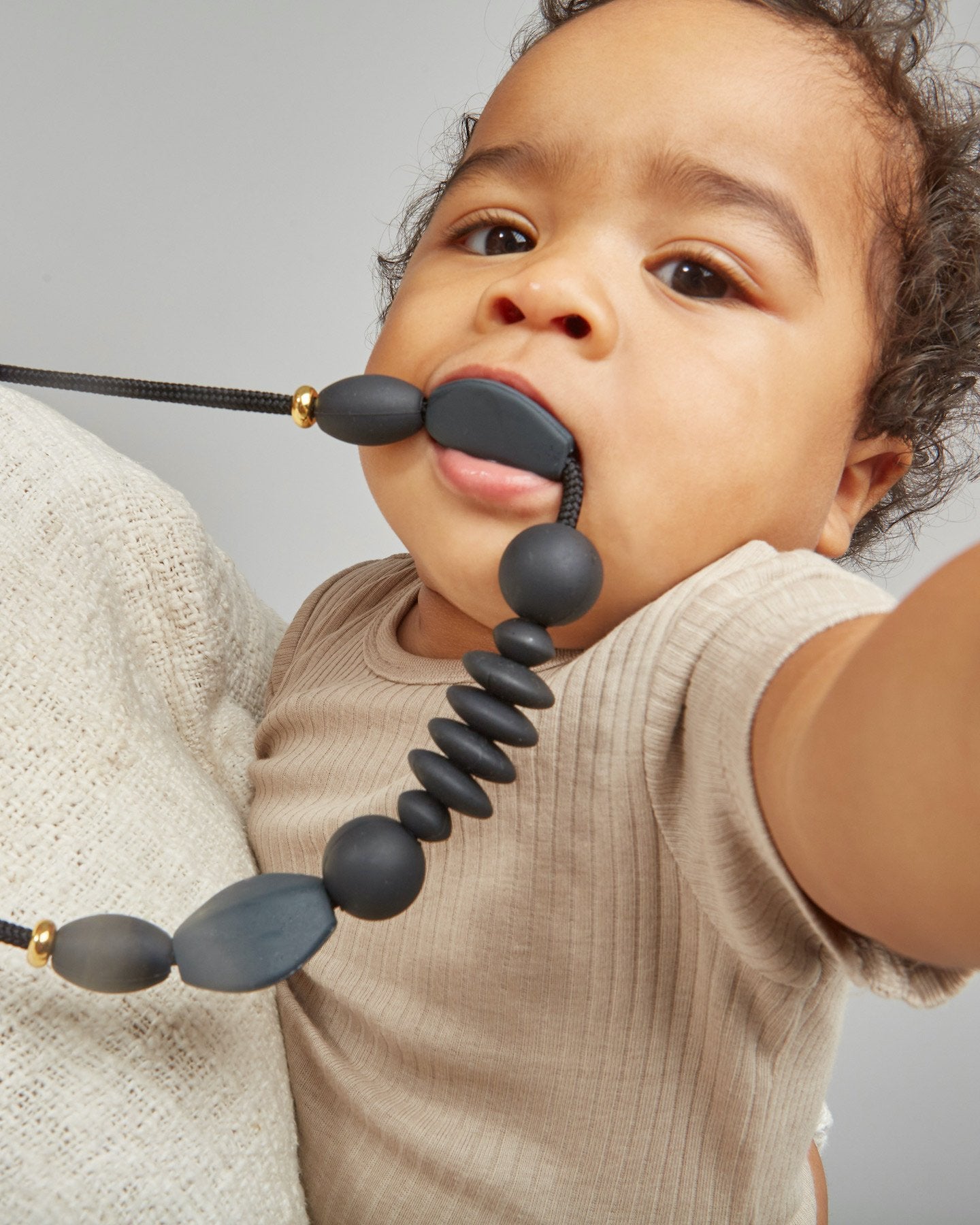 Charcoal Signature Teething Necklace image 3
