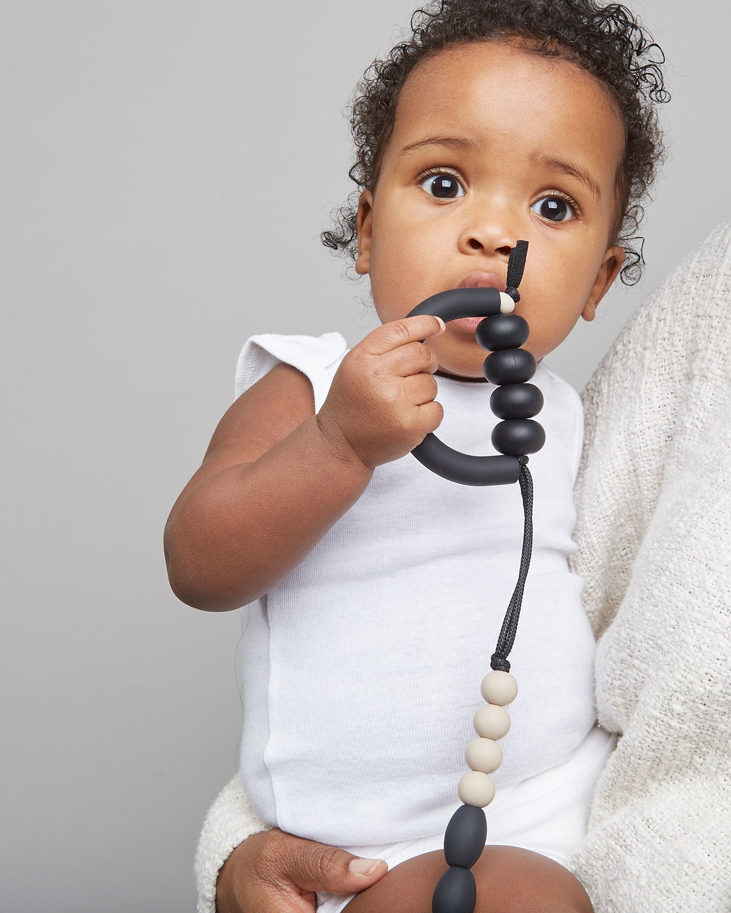 Charcoal Arch Teether + Clip Set image 2