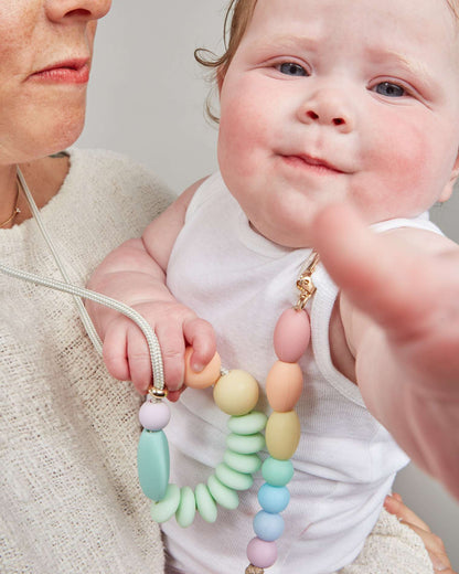 Rainbow Sherbet Signature Teething Necklace image 2
