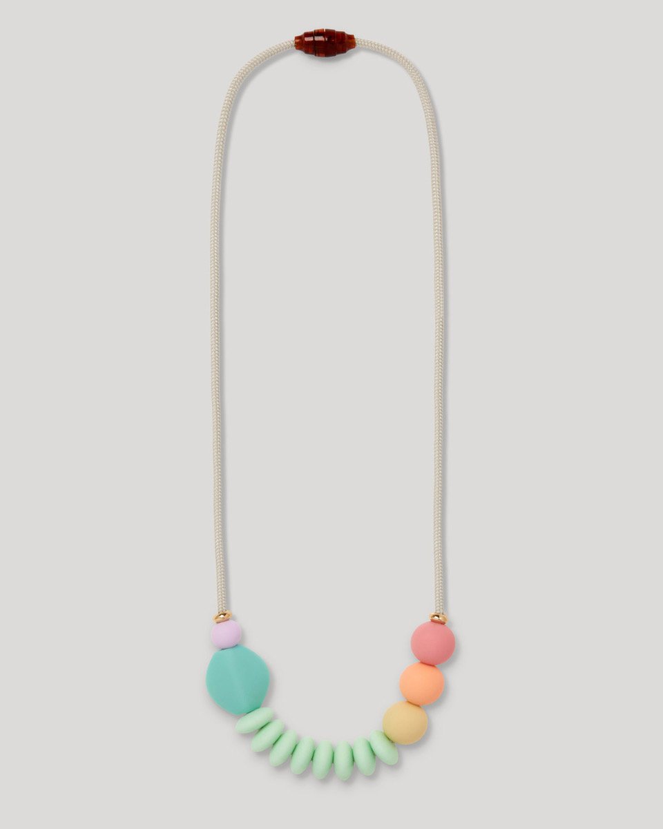 Rainbow Sherbet Signature Teething Necklace image 0